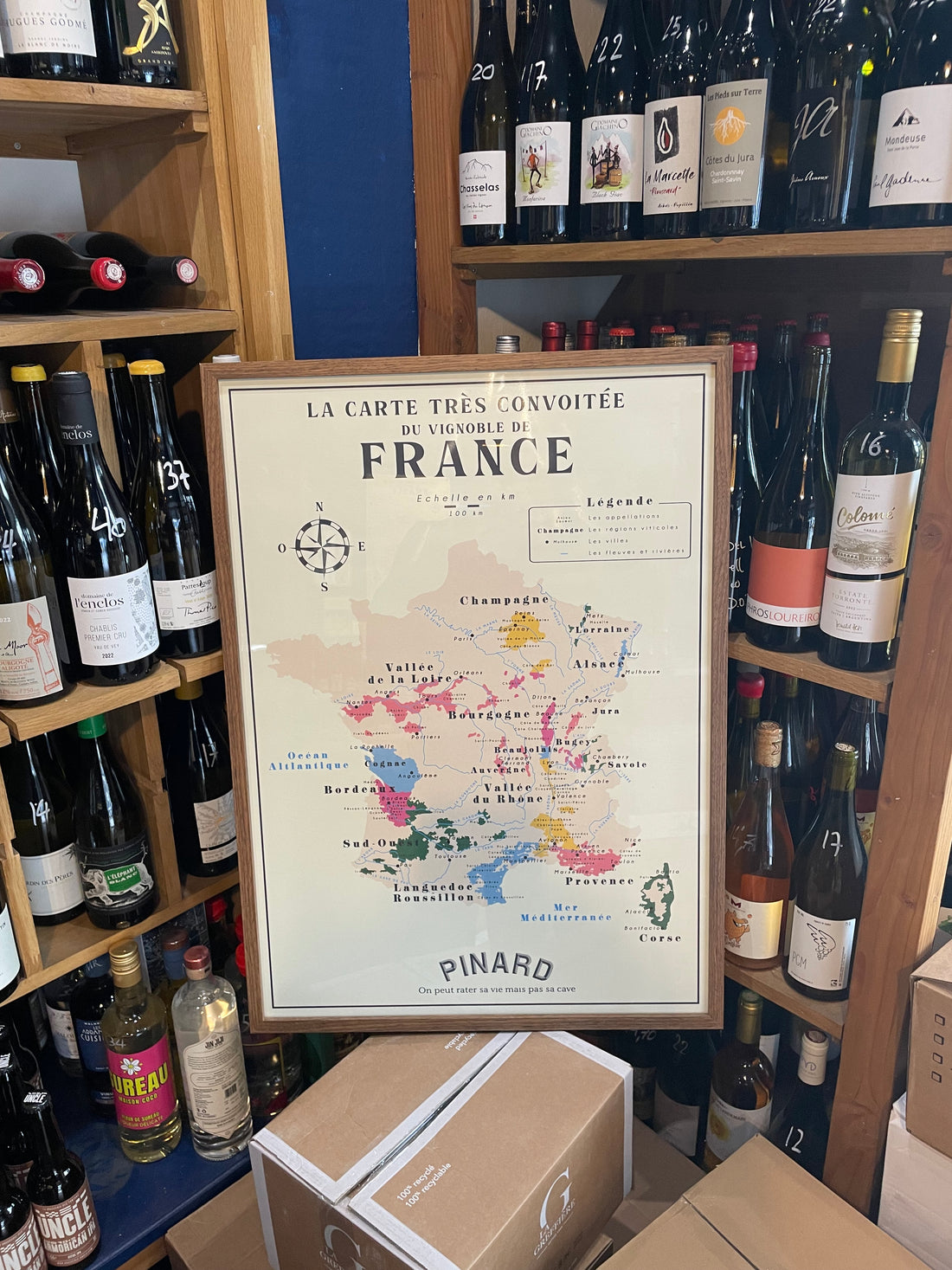 Carte du vignoble de France