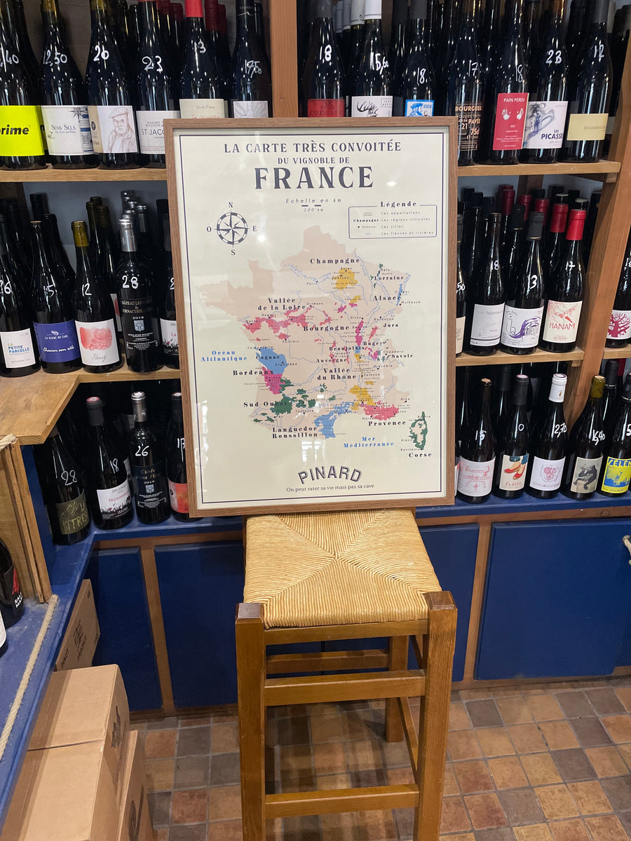 Carte du vignoble de France